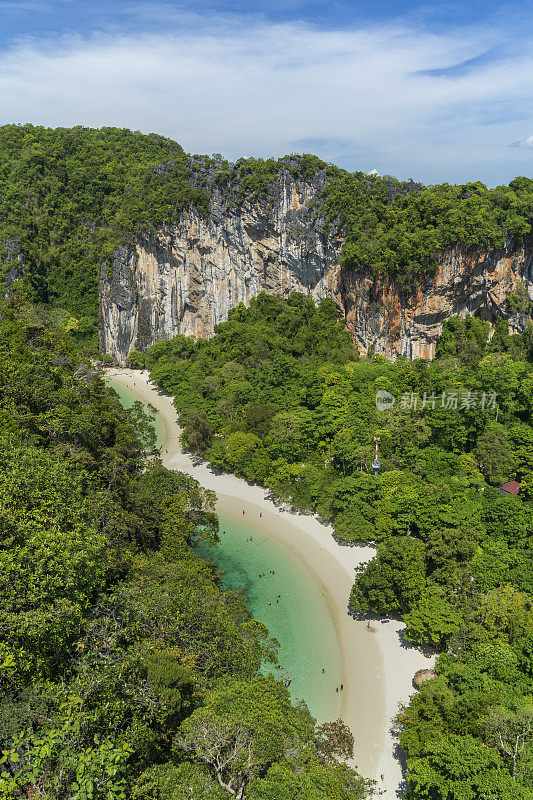 Krabi省，泰国，Koh Hong岛景观景观360度。